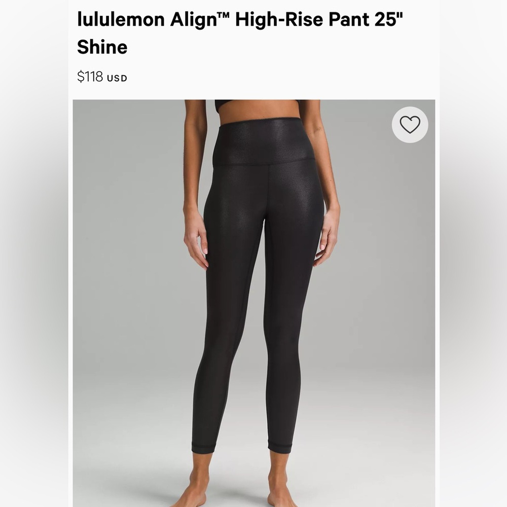 Lululemon, aligns SHINE. Worn once.